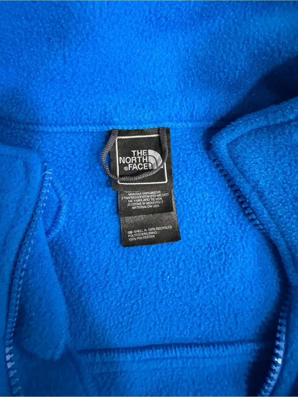 The North Face Men's Bright Blue Full-Zip Fleece Jacket